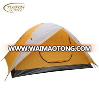 Portable Camping Tent 2-3 Person 4 Seasons Double Layer Outdoor Camping Tent