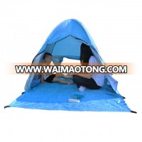 Beach summer tent UV protection fully sun shade quick open pop up beach awning